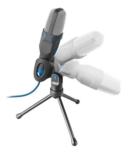 Microfono Trust Mico Con Tripode Plug 3,5mm Usb Color Negro