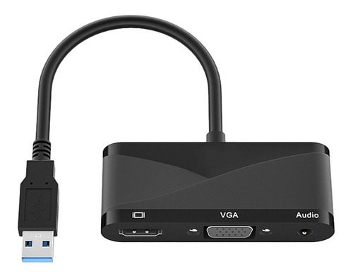 3 En 1 1080p Usb 3.0 A Vga Hdmi Compatible Con Adaptador De