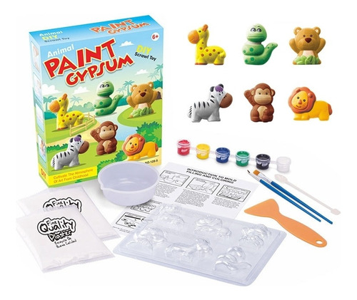 Kit De Pintura De Yeso Para Niños, Bricolaje, Pinta Tus Prop