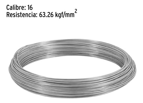 Rollo De Alambre Galvanizado 1kg Calibre 16 + Envio