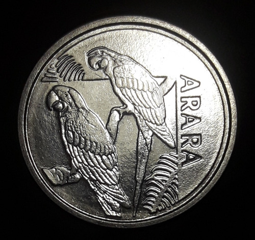 Moneda Brasil 5 Cruzeiros Arara 1993
