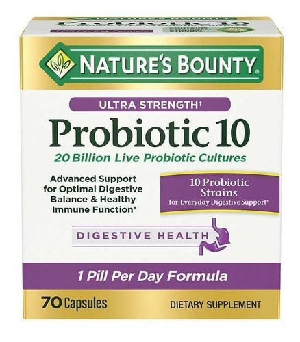 Probioticos 10 Natures Bounty - Unidad a $2986