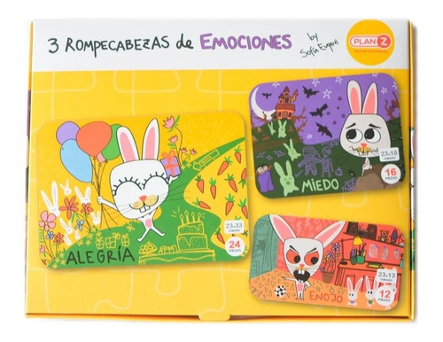 Set 3 Puzzle Rompecabezas Infantil Carton 12 16 24 Piezas 