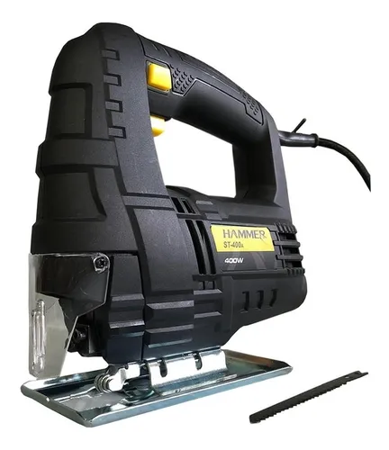 comprar Serra Tico Tico 400 Watts 3000gpm Para Madeira Metal Com Base Ajustável Botão De Trava Com Lâmina St400 Hammer 110v