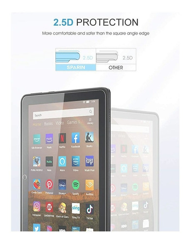 Protector De Pantalla Vidrio Templado Amazon Fire Hd 8 Plus