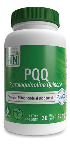  Pqq Pyrroloquinoline Quinone 20 Mg, Capsulas Stock