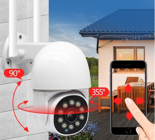 Imagen 7 de 9 de Cámara Ip Icsee Wifi Externa Ptz Speed Dome Prova Água Zoom,