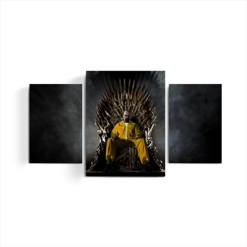 Cuadro Triptico Breaking Bad Crossover Game Of Thrones Deco