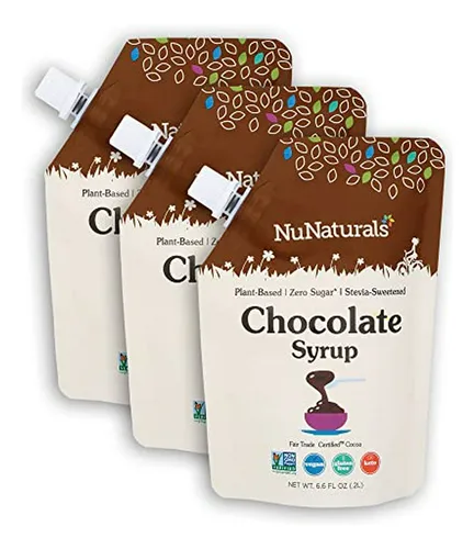 Sirope De Stevia Nunaturals, Endulzante Sin Azúcar, Chocolat