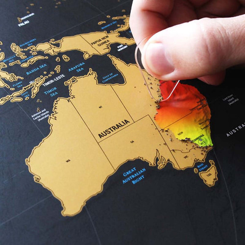Póster Scratch World Map Map Scratch Map Scratc