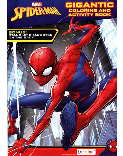 - Spider-man - Libro Gigante Para Colorear Y Actividades - .