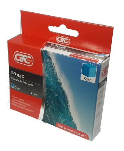Cartucho Alternativo T133 Cyan Gtc P/tx125/tx135/t22...