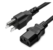 Comprar Cable De Alimentación De Ca De 3 Clavijas Para Electrónica, Tv, Computadora, Impresora, Radio, Monitor, Samsung, Dell, Vizio, LG, Asus, Portátil Y Más