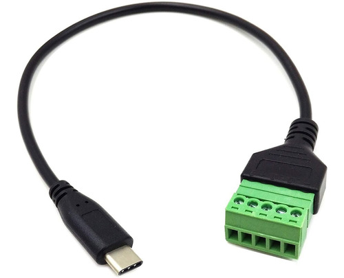 Adaptador Usb Tipo C Macho A Clemas Borne Terminal Conector