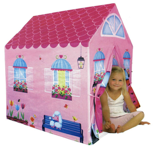 Casa Niñas Tela Estruc Caño Plast 105x76x98 / Open-toys 125