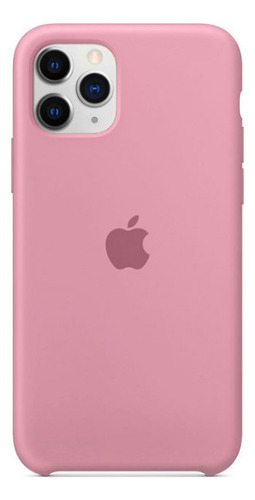 Funda Silicone Case Para Iphone 11 Pro Max Rosa Lisa
