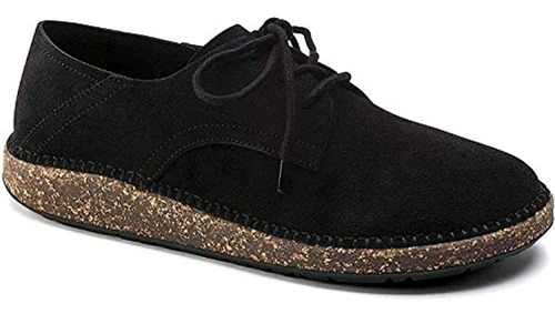 Birkenstock Gary Zapato De Gamuza Negra Para Mujer