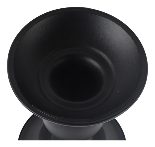 Candelabro Negro Con Forma De Pilar, De Metal Inoxidable, De