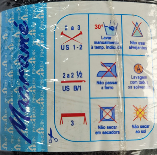 1 Kilo Macramé Pingouin De Algodón 100% Ovillo De 100g Azul