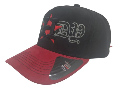 Gorra Snapback Gamuza Bordada Curva Ajustable Premium Fg Cap Houston Dandy Ajustable