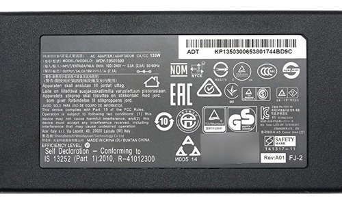 Cargador Acer Aspire T5000 V5-591g Vx5-591g A771-71g Orginal