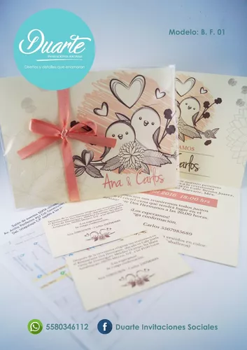 no pagado error grieta Hermosas Invitaciones De Boda Economicas | MercadoLibre 📦