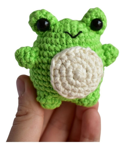 Mini Ranita Amigurumi Tejida A Crochet