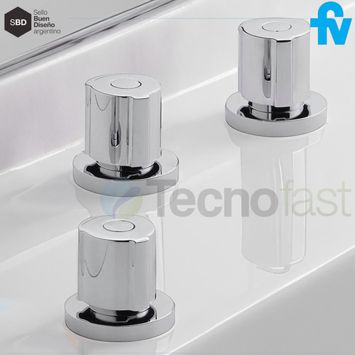 Grifería De Bidet Fv Radal 0295/c7 Cromo Con Transferencia