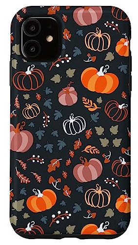 Funda Para iPhone 11 Autumn Falling Leaves Pumpkin Spice Har