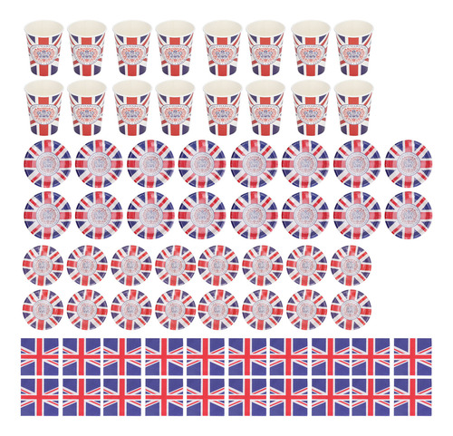 Vajilla De Papel Coronation, Suministros Para Tazas, Platos