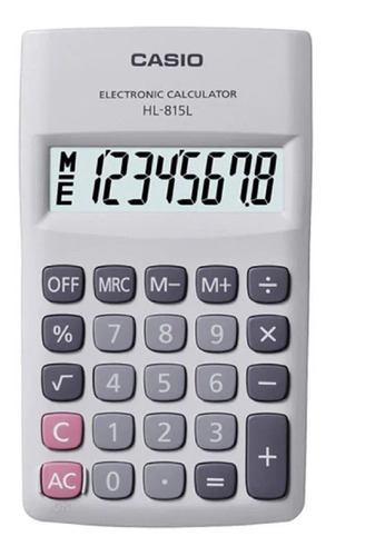 Calculadora Casio Hl-815l Digitos 8 Memoria Pila Aa Bolsillo
