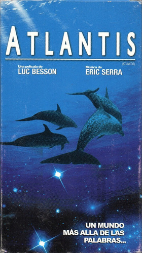 Atlantis - Dir. Luc Besson - Música De Eric Serra - Sony Vhs (Usado)