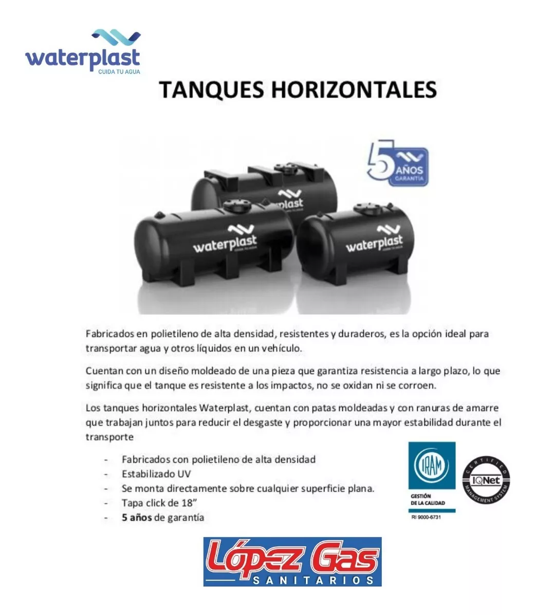 Tercera imagen para búsqueda de tanque de agua 1000 litros