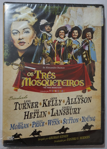Dvd Os Três Mosqueteiros (1948) - Lacrado