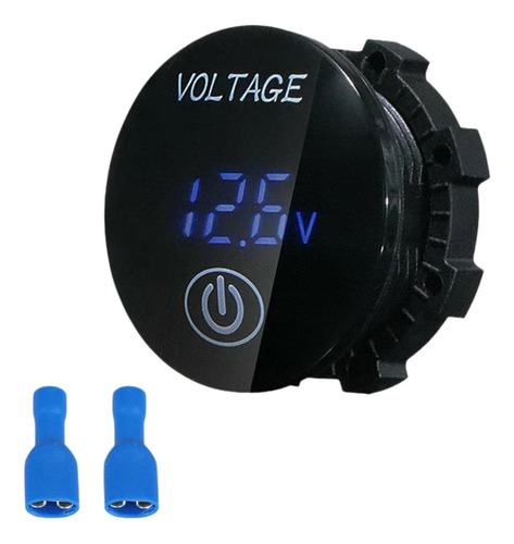 Voltímetro De Medidor De Automóvil 12 V-24 V Azul