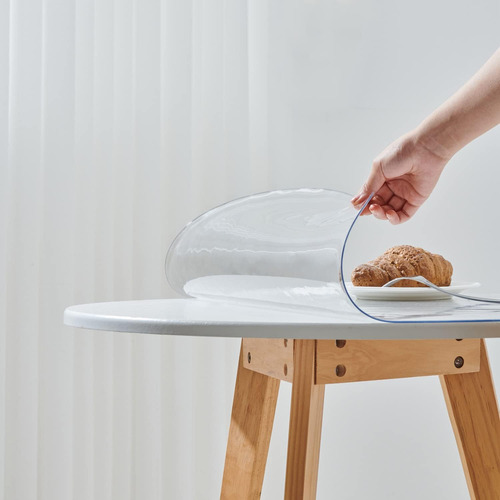 Protector De Mesa Leffora, De Plástico, Circular, 35 Cm