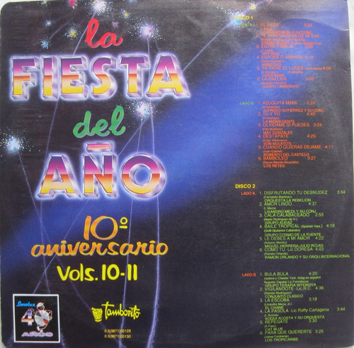 La Fiesta Del Año - 10 Aniversario Vols. 10-11 2 Discos