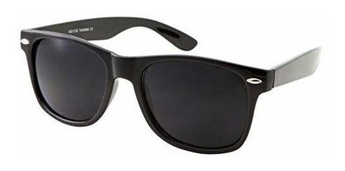Imagen 4 de 6 de Gafas De Sol De Hombre Con Lente Negra Super Oscura Gafas D