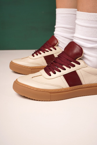 Zapatillas Mujer Cuero 100% Pelo Suela Goma Dama Unicas Sara
