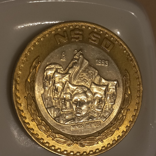 Moneda Mexicana Niños Heroes 1993