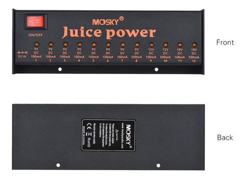 Imagen 7 de 9 de Mosky Juice Power - Fuente De Alimentación (12 Unidades)