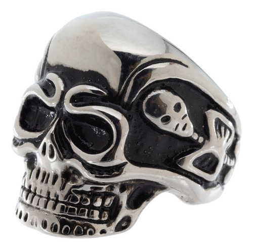 Anillo De Calavera Grande Acero Quirúrgico 316l Hombre