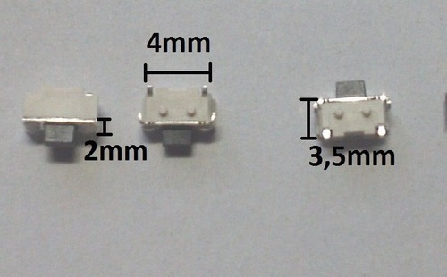 24 Micro  Tactil Smd 2x4mm Tablet Gps Mp5 Power E Volume