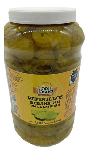 Pepinillo Agrio San Miguel Ondulado Y Rebanado 3.94 Kg