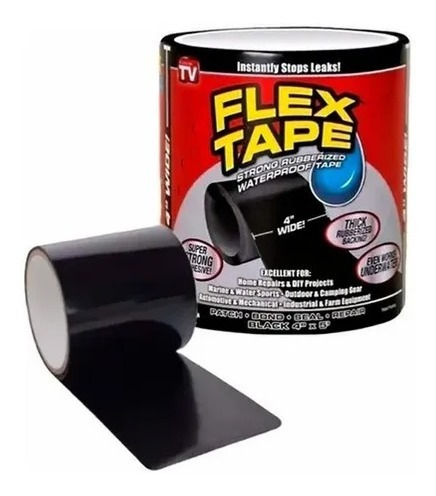 Fita Adesiva Para Reparos Flex Tape Black Oferta Le1