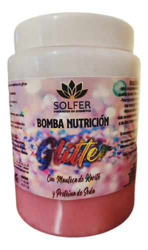 Solfer Bomba De Nutrición Capilar Glitter Manteca Karite 1l