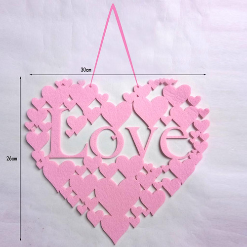 Cartel Romántico Para Colgar Decoración De San Valentín