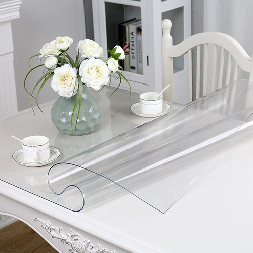 Mantel Protector Rectangular Transparente Pvc 1.3x 0.70 Mts