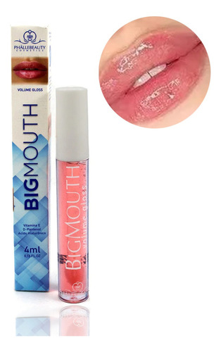 Gloss Efeito Aumenta Volume Lábios Bigmouth Rosa Cosméticos