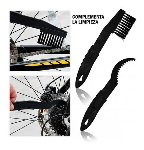Kit De Limpieza Bici Cepillos Y Limpia Cadenas Bicicleta